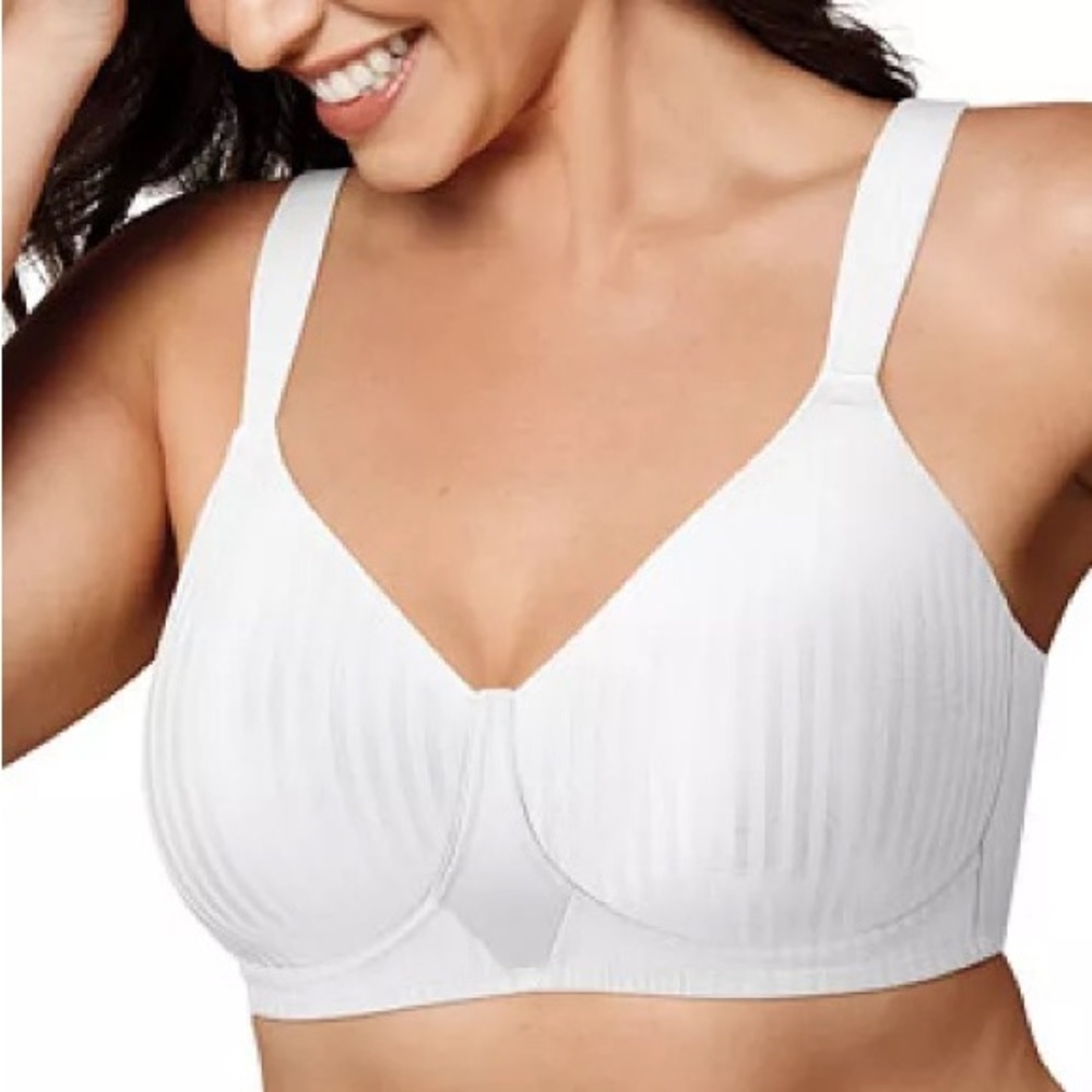 💥 SALE NWT Playtex Perfectly Smooth Bra Wireless in Pink 4707 - Picture 4 of 7